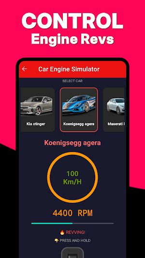 Car Engine Sounds & Gas Pedal Screenshot 1