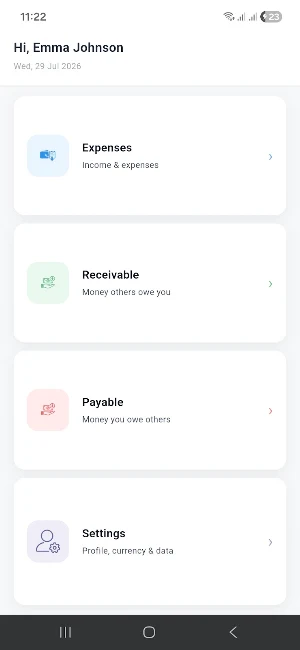 MahanaBook - Expense Tracker Screenshot 2