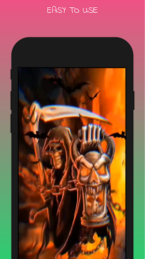Blue Fire Skull Live Wallpaper Screenshot 2