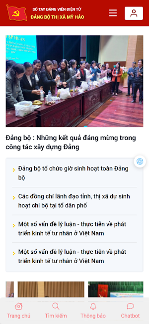 Sổ tay đảng viên Mỹ Hào Screenshot 0