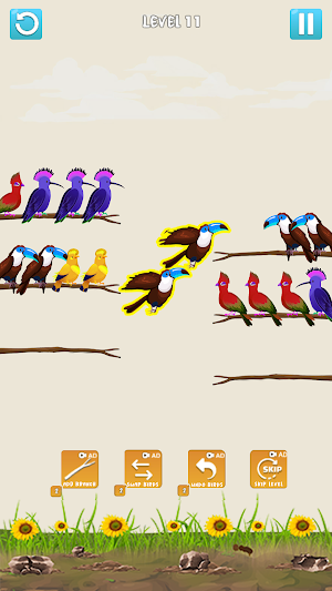 Bird Sort: Color Puzzle game Screenshot 1