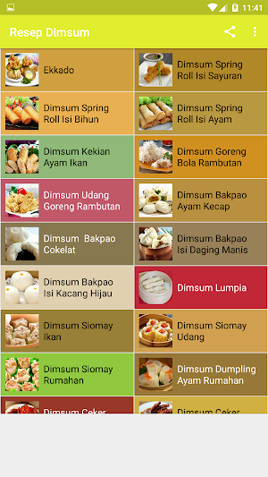 Resep Dimsum Screenshot 2