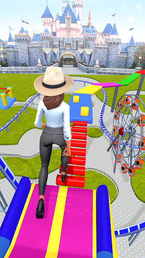 Walking Race - on Down stairs Screenshot 0