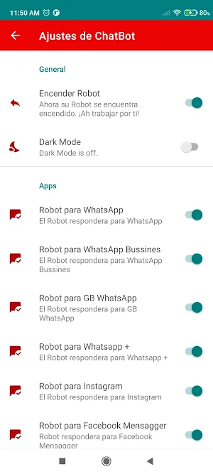 AutoReply Social - ChatBot Screenshot 2