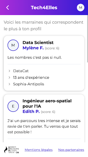 Tech4Elles Screenshot 2