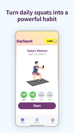 DaySquat: Auto-Count & Rewards Screenshot 1