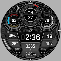 BRN170 Hybrid watch face