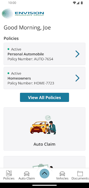 Envision Insurance Online Screenshot 1