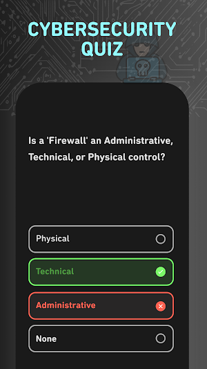 Cybersecurity Quiz App Screenshot 0