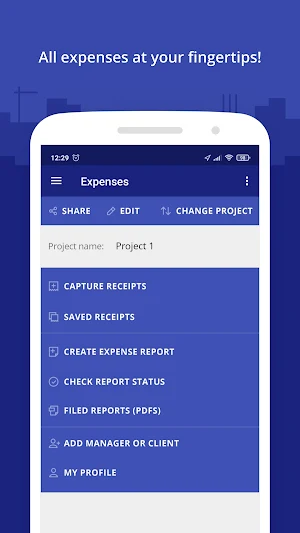 Quick Expense Reporting Screenshot 0