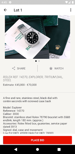 Antiquorum Auction Live Screenshot 3