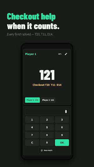 Darts 501 Scoreboard & Cricket Screenshot 1