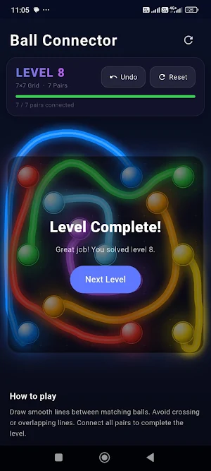 Color Ball Connect Puzzle Screenshot 1