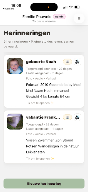 Memory Lane - Family Memories Screenshot 3