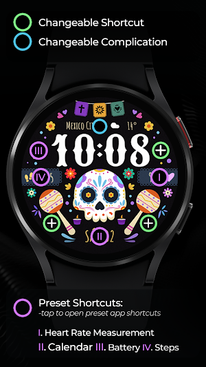 TVV Día de Muertos Watch Face Screenshot 2