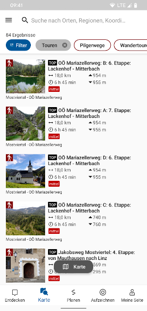 Pilgern in Niederösterreich Screenshot 1