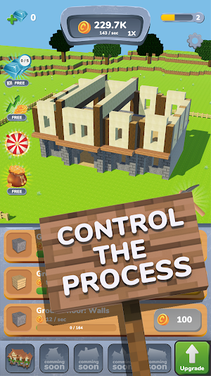 House Craft 3D - Idle Block Building Clicker Screenshot 2