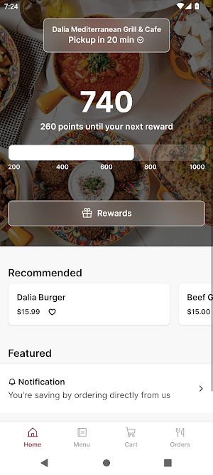 Dalia Mediterranean Grill Screenshot 0