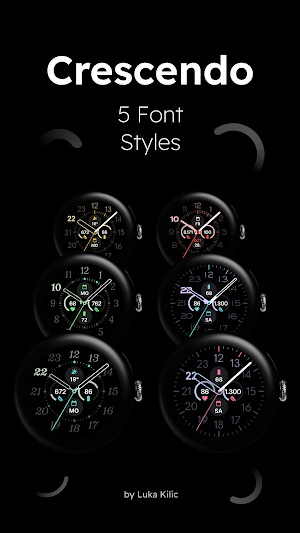 Crescendo - Analog Watch Face Screenshot 2