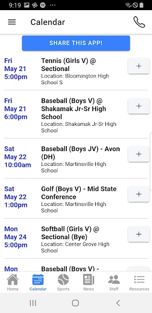 Martinsville High Athletics - Indiana Screenshot 1