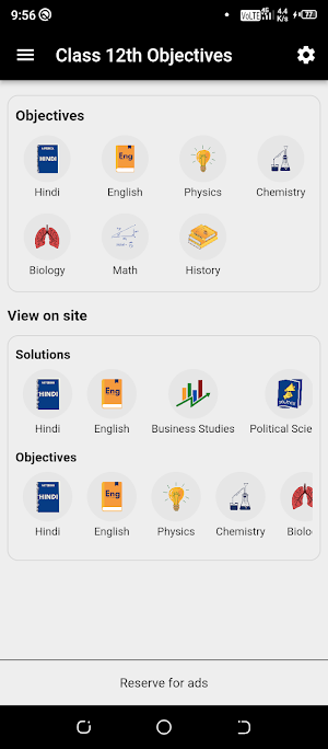 Class 12th Objectives Screenshot 1