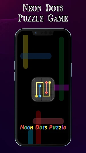 Neon Dots Puzzle Game Screenshot 0