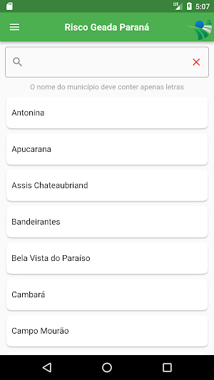 Geada Paraná Screenshot 1