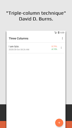 Cognitive Therapy: Three Columns Screenshot 0