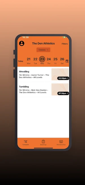 The Den Athletics Screenshot 2