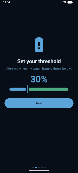 Watch Battery Alert: WatchOver Screenshot 1