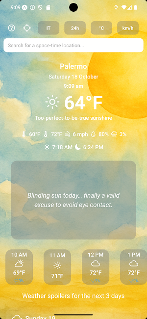 Fun Weather Screenshot 1