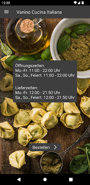 Vanino Cucina Italiana Screenshot 1