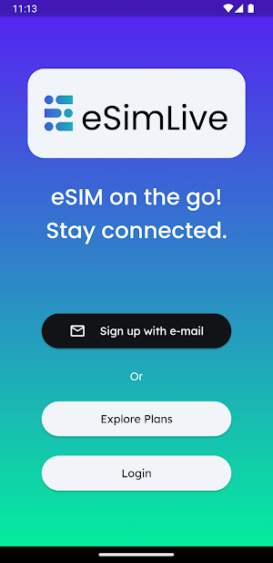 eSIM eSimLive: Travel Internet Screenshot 0