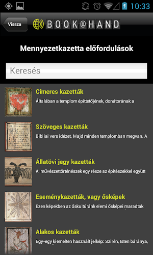 Ősképeskönyv BOOK@HAND Screenshot 1