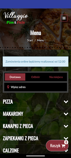 Villaggio Pizza & Pasta Screenshot 0