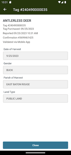 LA Wildlife & Fisheries Screenshot 2