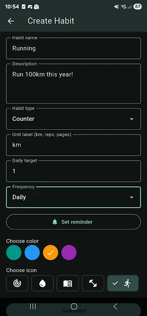 Social Habit Tracker Screenshot 1