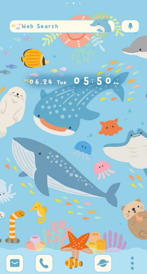 Adorable Aquarium Fun Theme Screenshot 0
