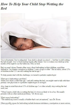 How to Overcome Bedwetting Screenshot 3