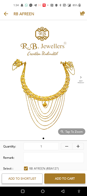 R.B. JEWELLERS - Online Screenshot 3