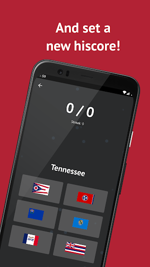 US States Flag and Shape Quiz Screenshot 3