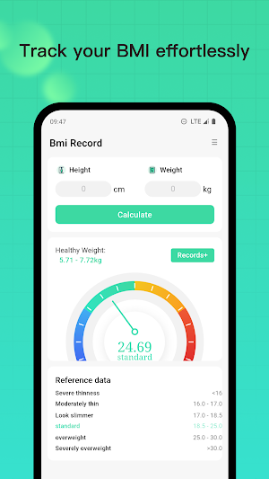 Bmi Record - BMI Tracker Screenshot 0