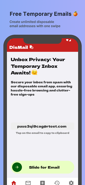DisMail: Temporary Emails Screenshot 0