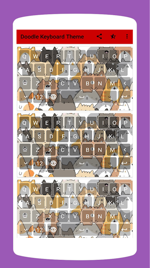 Cool Doodle Keyboard Theme Screenshot 2