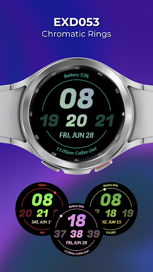 EXD054: Chromatic Rings Face Screenshot 0