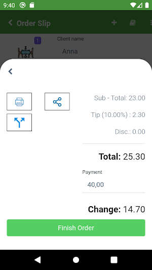 Order Slip Digital Screenshot 2