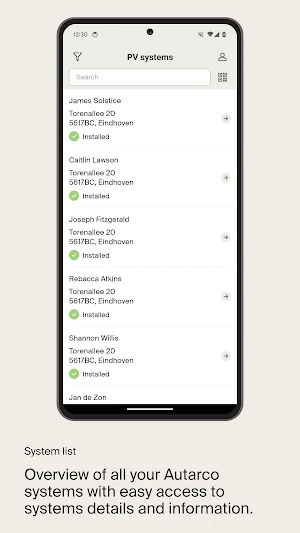 Autarco Installer App Screenshot 1