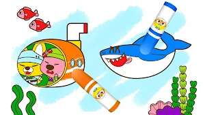 Pororo SketchBook - Painting, Coloring for Kids Screenshot 2