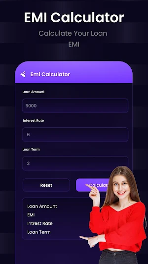 CashLoan - Loan EMI Calculator Screenshot 2
