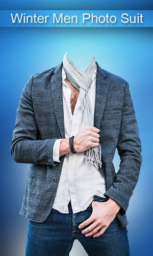 Winter Men Photo Suit Screenshot 2
